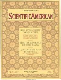 Scientific American March 1912 magazine back issue cover image