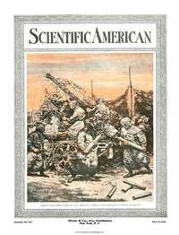 Scientific American September 1917 magazine back issue cover image