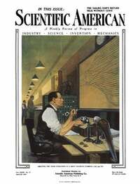Scientific American April 1921 magazine back issue cover image