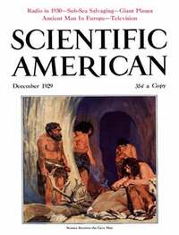 Scientific American December 1929 magazine back issue cover image
