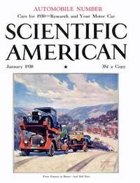 Scientific American January 1930 magazine back issue cover image