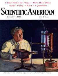 Scientific American December 1930 magazine back issue cover image