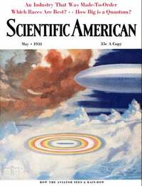 Scientific American May 1931 magazine back issue cover image