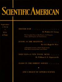 Scientific American September 1932 magazine back issue cover image