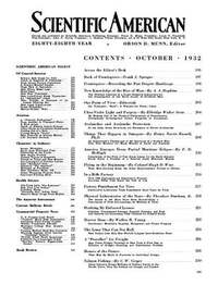 Scientific American October 1932 Magazine Back Copies Magizines Mags