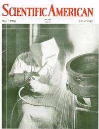 Scientific American May 1936 magazine back issue cover image