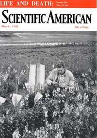 Scientific American March 1938 magazine back issue cover image