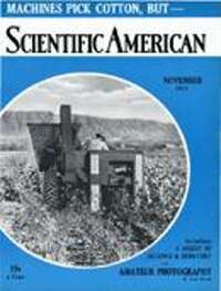 Scientific American November 1938 magazine back issue cover image
