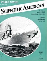 Scientific American June 1939 magazine back issue cover image