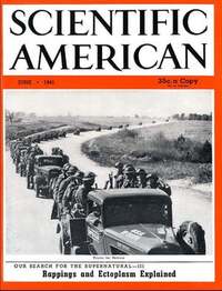 Scientific American June 1941 magazine back issue cover image