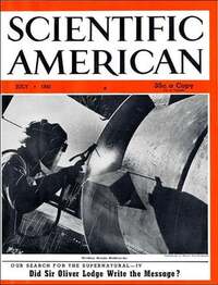 Scientific American July 1941 magazine back issue cover image