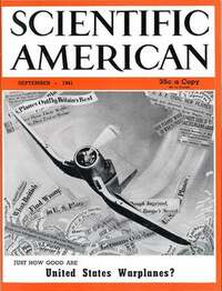 Scientific American September 1941 magazine back issue cover image