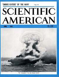 Scientific American April 1943 magazine back issue cover image
