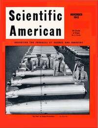 Scientific American November 1943 magazine back issue cover image