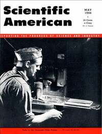 Scientific American May 1944 magazine back issue cover image