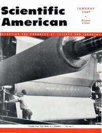 Scientific American January 1947 magazine back issue cover image