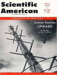 Scientific American July 1947 magazine back issue cover image