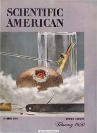 Scientific American February 1950 magazine back issue cover image
