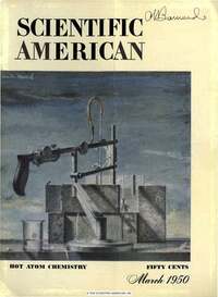 Scientific American March 1950 magazine back issue cover image