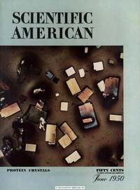 Scientific American June 1950 magazine back issue cover image