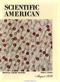 Scientific American August 1950 magazine back issue cover image
