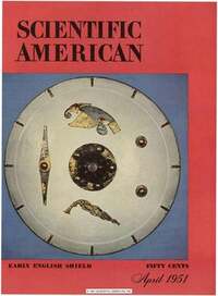 Scientific American April 1951 magazine back issue cover image