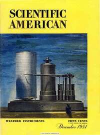 Scientific American December 1951 magazine back issue cover image