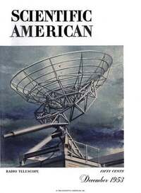 Scientific American December 1953 magazine back issue cover image