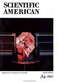 Scientific American July 1963 magazine back issue cover image