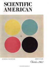 Scientific American October 1963 magazine back issue cover image