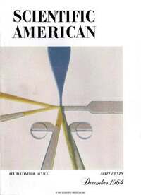 Scientific American December 1964 magazine back issue cover image