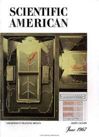 Scientific American June 1967 magazine back issue cover image