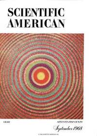 Scientific American September 1968 magazine back issue cover image