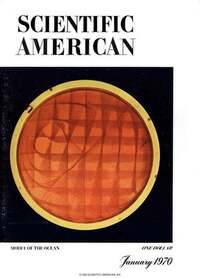 Scientific American January 1970 magazine back issue cover image