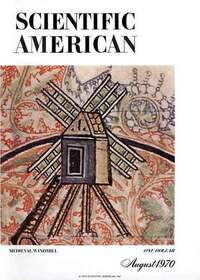 Scientific American August 1970 magazine back issue cover image