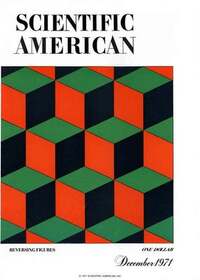 Scientific American December 1971 magazine back issue cover image