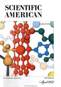 Scientific American April 1972 Magazine Back Copies Magizines Mags