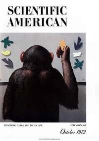Scientific American October 1972 magazine back issue cover image