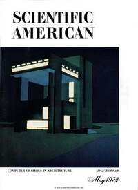 Scientific American May 1974 magazine back issue cover image