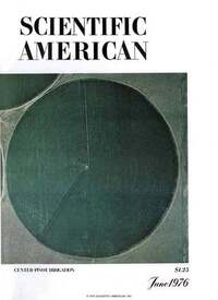 Scientific American June 1976 magazine back issue cover image