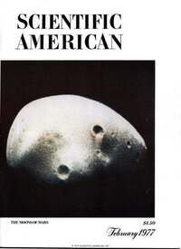 Scientific American February 1977 magazine back issue cover image