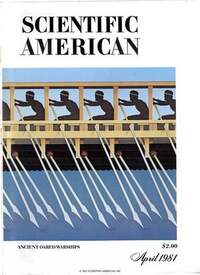 Scientific American April 1981 magazine back issue cover image