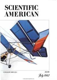 Scientific American July 1982 magazine back issue cover image