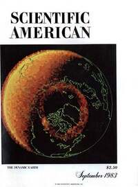 Scientific American September 1983 magazine back issue cover image