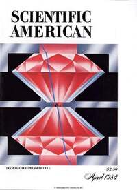 Scientific American April 1984 magazine back issue cover image