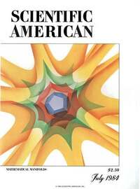 Scientific American July 1984 magazine back issue cover image