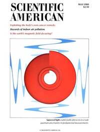Scientific American May 1988 magazine back issue cover image