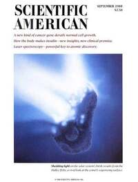 Scientific American September 1988 magazine back issue cover image