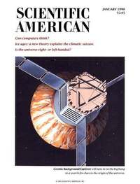 Scientific American January 1990 magazine back issue cover image