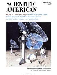 Scientific American March 1990 magazine back issue cover image
